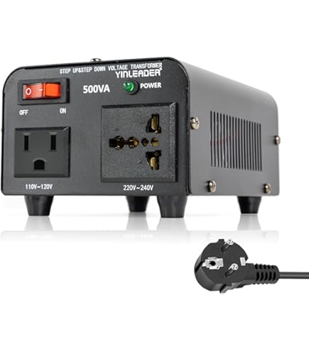 Transformador Reductor 230V A 110V 50VA | Para Usar Equipos De EE. UU. En UK | Enchufe Británico Y Toma Americana