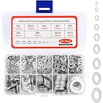 Kit Rondelle Acciaio Inox 684 Pezzi - 9 Misure Per Riparazioni Fai Da Te - Foto 4