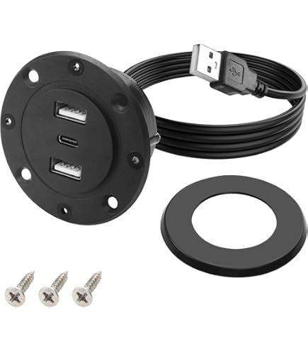 Hub à œillets De Bureau Avec 2 Ports USB 3.0 Et Lecteur De Cartes SD/TF