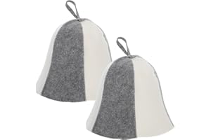 MAGICLULU 2Pcs Sauna Hat Sauna Vaporarium Hat Wool Felt Sauna Hat Absorbent Sauna Caps for Women Men