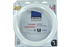 COMAP Flexible de gaz naturel caoutchouc - 2,00m - Raccordement à visser - S651080