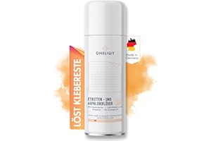 ‎ONELIQIT ONELIQIT® Etikettenentferner, Etikettenlöser, Klebereste Entferner mit Orangenöl 200ml für das einfache Entfernen von Etiketten, Aufklebern, Vignetten & Klebstoffen