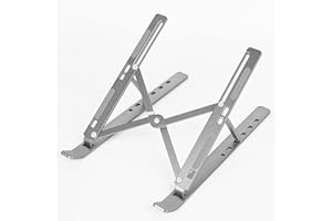 MUSIIN NI Maschine Plus MK3 Support ergonomique pliable en aluminium compatible avec contrôleur MIDI, stations de travail audio numériques, contrôleurs DJ, argent, S