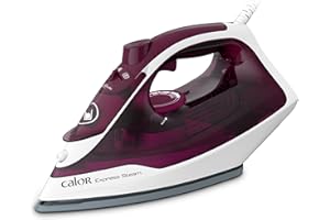 Calor Express Żelazko parowe, 2400 W, Natężenie pary 35 g/min, funkcja prasowania 160 g/min, płyta ceramiczna, Pionowe usuwanie zmarszczek FV2835C0, granat