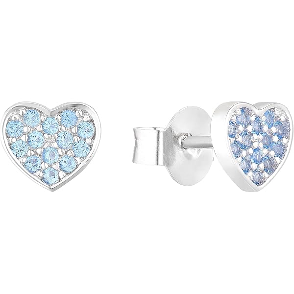 orecchini lobini cuore pavè zirconi Argento925 | Bijou Pour Moi
