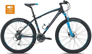 TORPADO Bici MTB Saturn 27,5'' Alu 3x8v Disco Taglia 43 Nero Blu v17 (MTB  Ammortizzate) / Bicycle MTB Saturn 27,5'' Alu 3x8s Disc Size 43 Black Blue  v17 (MTB Front Suspension) : Sport e tempo libero