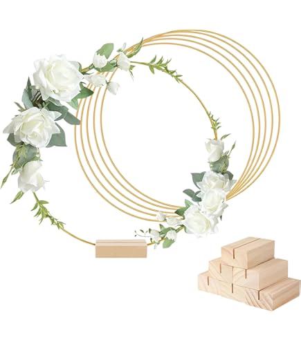 Set 9 Anelli In Metallo Per Fai-Da-Te - 20cm, 25cm, 30cm Per Macramè E Decorazioni - Foto 8