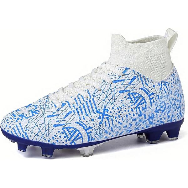 Csgkag Voetbalschoenen heren, hoge spikes, voetbalschoenen voor buiten