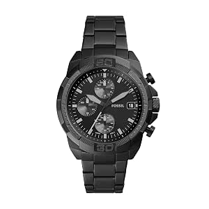 Buy Fossil Bronson Analog Black Dial 