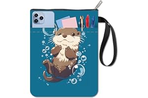 CRASPIRE Cartoon Mizuse Book Sleeve Cute Protector with Zipper Waterproof Canvas Pouch Double-Sided Covers for Book Lovers Hardcover Notebook Bible Journal Textbooks Paperbacks Student 11 x 8.66 Inch