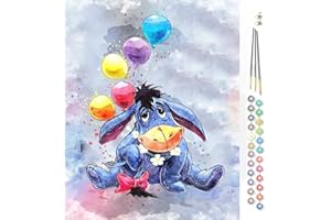 ANHEXUAN Peinture par Numero Donkey Animal 40x50cm,Peinture Numero sur Toile pour Adultes et Enfant,Brosses et Peintures Acryliques Bricolage (sans Cadre)