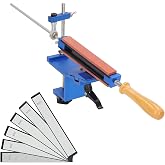 TINMAGI Professional Sharpener, Knife Sharpener with 6 Diamonds, Abrasive Sealing Kit Quick Clamp Design, Fixed Angle Knife S