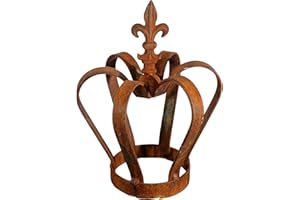 Bornhöft Couronne de Jardin en Patine - Décoration en Métal Rouillé - Rouille Naturelle