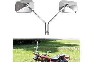 ‎AUZKONG Universal Motorrad Spiegel, 10mm Universal Motorrad Rückspiegel Spiegel für Die Meisten Motorräder, Streetbikes, Cruiser, Scooter, Dirtbikes, ATV UTV, Harley, H0NDA, Aprilia