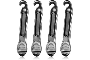 HZJD Leva per Pneumatici per Bici, Le Leve per Cacciagomme per Sono complessivamente Lisce, Che Non danneggeranno Il Tallone del Pneumatico, Il Design Professionale facilita Il Lavoro(4Pezzi)