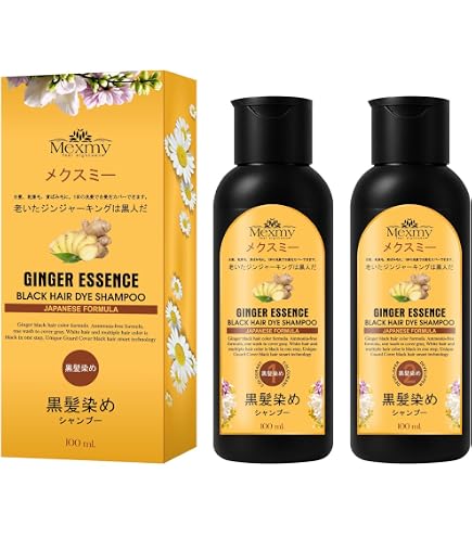 Mexmy Japanese Black Hair Dye Shampoo – Long Lasting Natural Hair