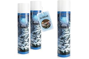 com-four® 3X Neige Artificielle - Vaporisateur avec Neige décorative - Spray à Neige pour décorer pour Noël - Spray (03 pièces - 300ml/neige)