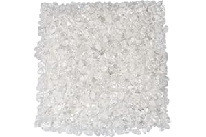 KYEYGWO 1 Pfund kleine getrommelte Chips zerkleinerte Stein, Heilung Reiki Kristall Trommelsteine für Schmuck Machen Heimtextilien