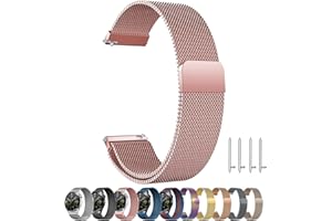 ZLZKJS Bracelet Magnétique en Acier Inoxydable pour Homme Femme, Réglable à Dégagement Rapide, Compatible Montres Connectées et Traditionnelles 14mm,16mm,18mm,20mm,22mm,24mm