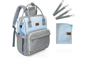 Bebesar® Bolso Carro Bebe Impermeable con Cambiador Portátil - Mochila Multifuncional para Carritos - Pañalera