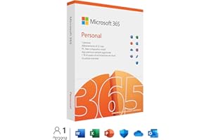 Microsoft 365 Personal - 1 persona- Per PC/Mac/tablet/cellulari - Abbonamento di 12 mesi