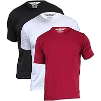 Scott International Men's Pack of 3 Biowash Round Neck T-Shirts