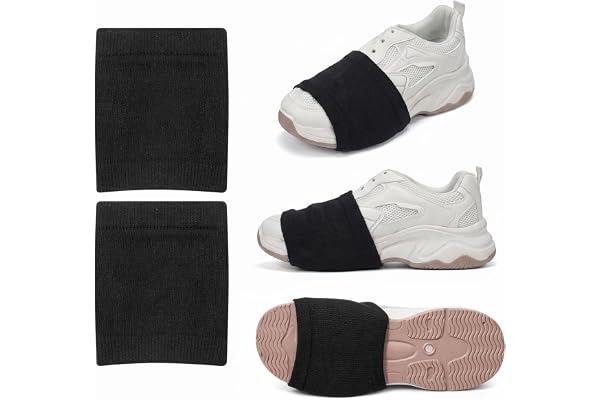 2 par dansstrumpor, dansstrumpor, dam, vridstrumpor, gymnastik över sneakers, dansskoöverdrag för dansare, danstillbehör för pivots och turns på trägolv, varv, balettutrustning (svart, damer och herr)