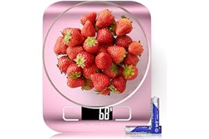 Küchenwaage Professionelle,GeeRic 10KG Küchenwaage mit LCD Display Digitalwaage, Briefwaage mit Großer Edelstahl Wiegefläche, Flüssigkeitsmessung, hohe Präzision auf bis zu 1g, Tara-Funktion