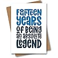 Funny 14th Birthday Card - 14 Years of Being a Legend