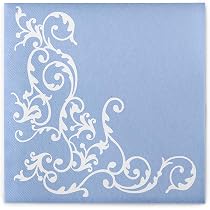 Mank Airlaid-Servietten 40x40 Cm Silber - 50 Stück, Stoffähnlich & Saugstark Für Hochzeiten & Partys