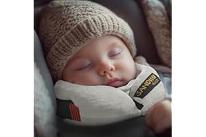 SANDINI SleepFix® Baby – neck pillow/Neck cushion with support function – Child seat accessory for car/bike/travel – Head rest/Lateral seat reduction/Prevents tilting of the head during sleep