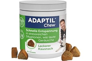 ADAPTIL Chew für Hunde | Beruhigendes Produkt für entspannte Hunde | schnelle Entspannung in stressreichen Situationen | mit natürlichen Inhaltsstoffen | 30 Stück