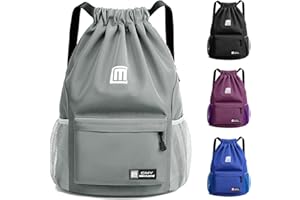 Sarsumir Borsa con Coulisse Sacca Sportiva, Impermeabile Sacchetta Sportiva Grande capacità Zaino con Coulisse Sacca Zaino per Uomo Donna Sport
