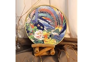 TANZEQI Cloisonne Enamel Painting DIY Kit for Chinese Cloisonné Enamel Art of Phoenix, Intangible Cultural Heritage (Blue Phoenix)