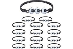 CAYBATS 15 Pezzi Braccialetti Calcio per Bambini e Adulti, Bracciale da Calcio, Bracciale Pallone da Calcio Regolabile, Ideale per Feste, Compleanni e Eventi Sportivi - Perfetto per Ragazzi e Ragazze