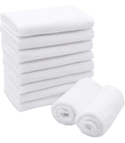 ZOLLNER 10er Set Gästehandtücher - weiche und saugstarke Handtücher - waschbar bis 95°C - Baumwolle - 30x50 cm in grün