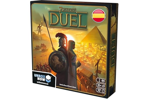 Asmodee 7 Wonders Duel, Juego de Civilizaciones Ganador de Varios Premios, Juego de Mesa a Partir de 10 Años para Dos Jugadores, 30 Minutos por Partida, Español
