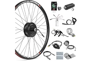 BAFANG Kit de Conversión de Bicicleta 36V 250W Motor de Buje Trasero para Kit de Rueda Trasera 20" 26" 27,5" 700C con Pantalla LCD