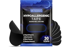 HUALIJIA Cerotti Bocca per Dormire, 30 Pezzi Mouth Tape for Sleeping, Comodi Anti Russare Cerotti per la Bocca per Dormire, Migliora la Qualità del Riposo, Favorisce la Respirazione Nasale