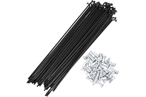 HEROFFIX 36 Set 12G Bicycle Spoke 12G Bike Wheel Spokes 45 Steel Black