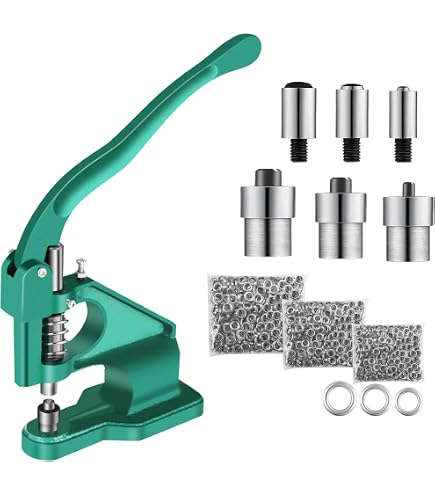 QWORK Ösenzange Set Mit 100 Ösen - Lochzange 5mm  Produktbild-Vorschau 11