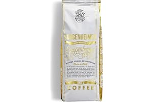 GUGGENHEIMER COFFEE Guggenheimer Gourmet Kawa Ziarnista 2kg - Ziarna kawy Arabica Bardzo Wolno Prażone - Ziarna Kawy Espresso do Całkowicie Automatycznych Maszyn - 4x500g