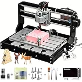 SainSmart Genmitsu CNC 3018-PRO Bausatz Fräs-/Graviermaschine, GRBL-gesteuert, 3 Achsen zur Bearbeitung von Acryl, PVC, Holz,