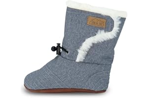 JAN & JUL First Walkers Shoes for Baby and Toddler Boys, Lined Winter Booties