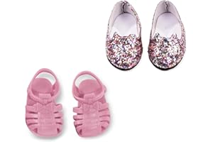 Götz 3403545 Schuh – Set Katzenfüße für Puppen – Puppenkleidung für Babypuppen Gr. S von 30 – 33 cm – 4 teiliges Set