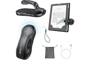 WanFirst Kindle Page Turner Remote Control for Paperwhite Scribe Oasis, [Case Friendly] Kindle Accessories Clicker for E-Book Reading with Wrist Strap/Storage Bag