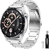 Syxinn 22mm Stainless Steel Strap Compatible with Huawei Watch GT 3 46mm/GT 4 46mm/GT 2 46mm/GT 2 Pro/GT 2e Bracelet, Huawei
