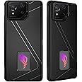 Zubitech Case for Asus ROG Phone 8 Pro/Rog 8, [Military Grade Shockproof Cover] Heat Dissipation TPU Silicone Stylish Protective Cover Antifingerprint Case for Asus ROG Phone 8 / Rog 8 Pro (Black)