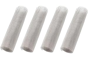 LTKJ 4Pack 60 Mesh 304 Stainless Steel Woven Wire Mesh Never Rust, Hard and Heat Resisting Metal Mesh Sheet Great for Home, Kitchen, Garden, Airbrick - 7.8x11.8 Inch