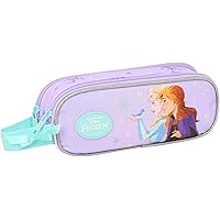 Trousse La Reine Des Neiges II Hello Spring - Poche Amovible - 20x8,5x11 Cm - Bleu Clair - Pour école